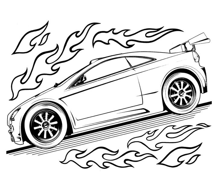 Hot wheels speed turbo coloring page for kids race car coloring pages cars coloring pages truck coloring pages
