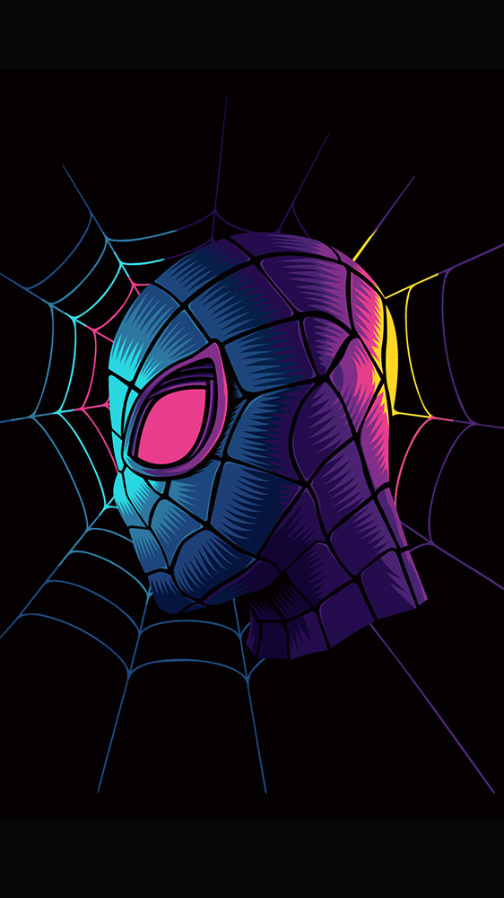 Spider man black iphone wallpaper