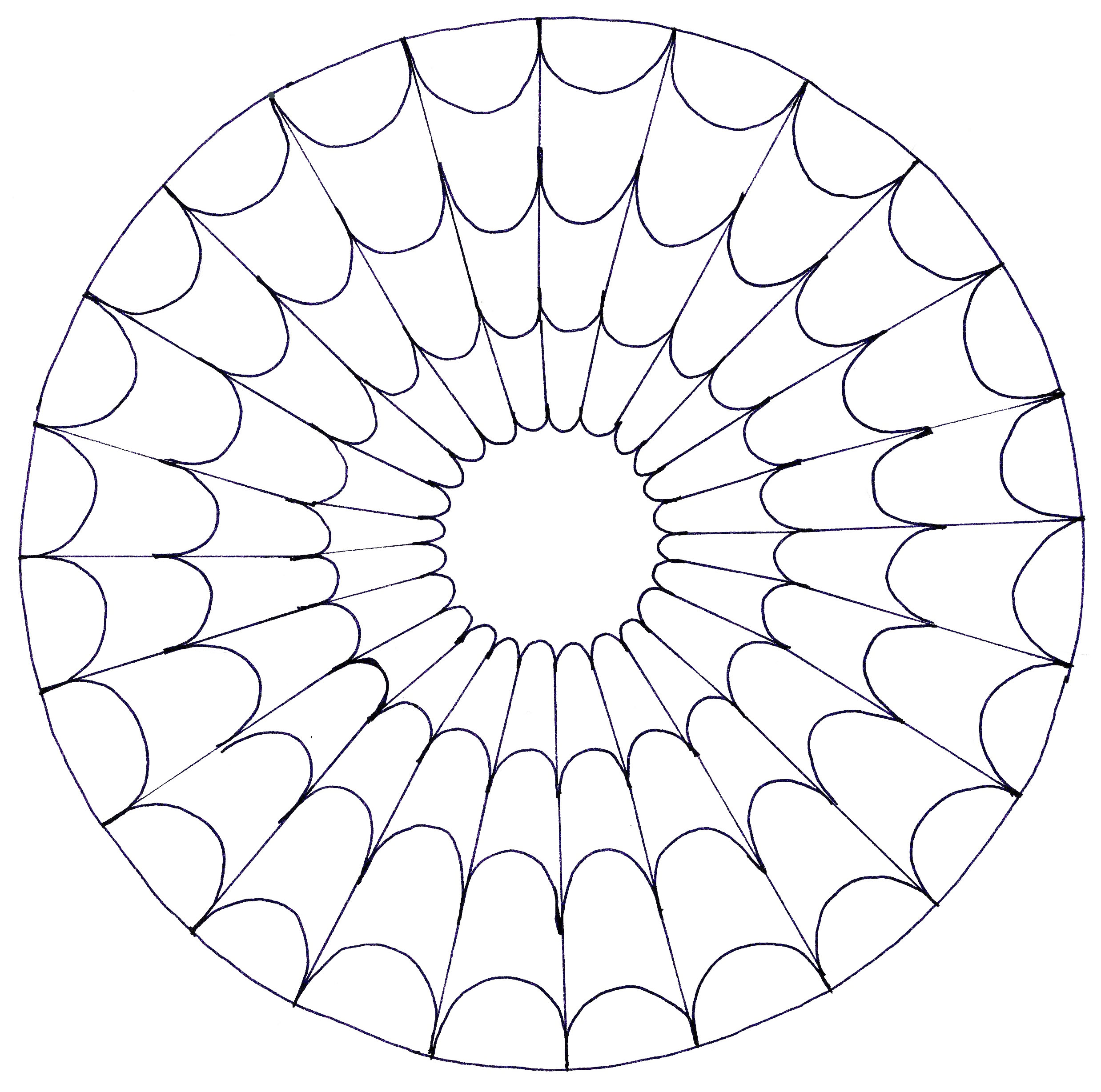 Mandala looking like a spider web