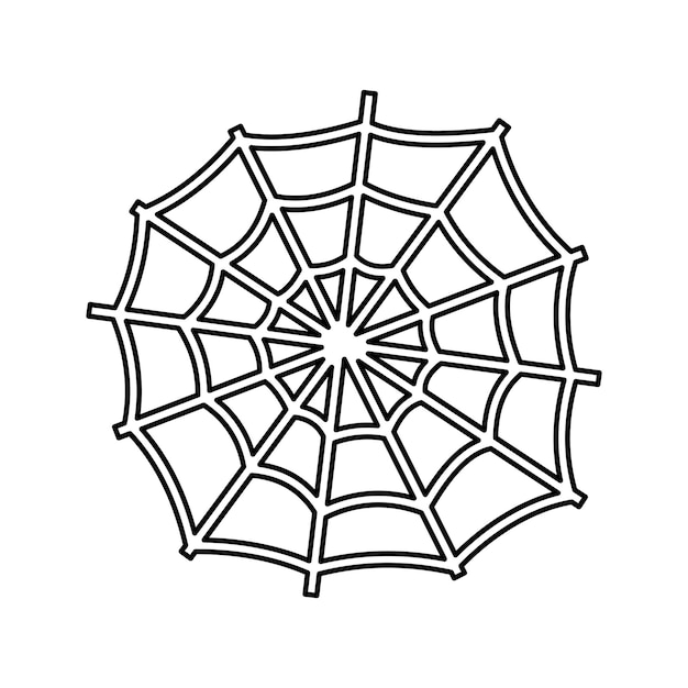 Premium vector cobweb outline silhouette halloween black line art spider web for design and decor