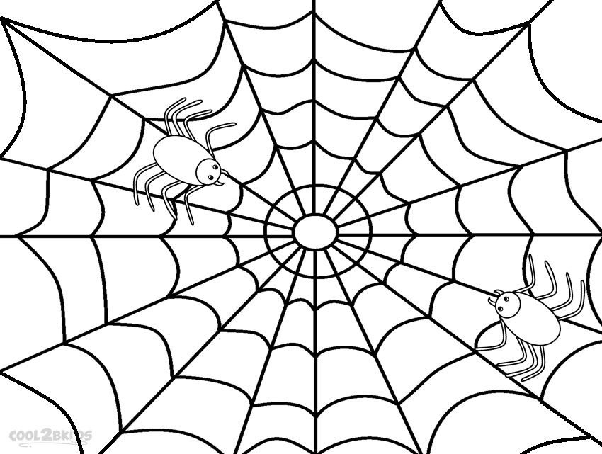 Printable spider web coloring pages for kids coolbkids spider coloring page coloring pages spider web