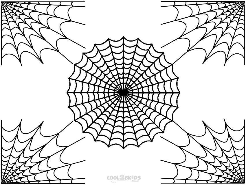 Printable spider web coloring pages for kids coolbkids spider web coloring pages coloring pages nature