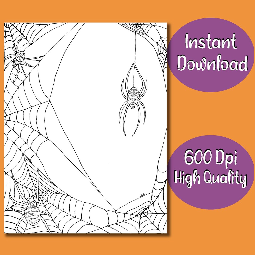 Buy home of spiders printable coloring page online in india