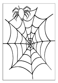 Printable spider web coloring pages the perfect halloween activity for kids
