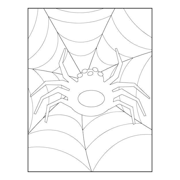 Premium vector halloween coloring pages for kids