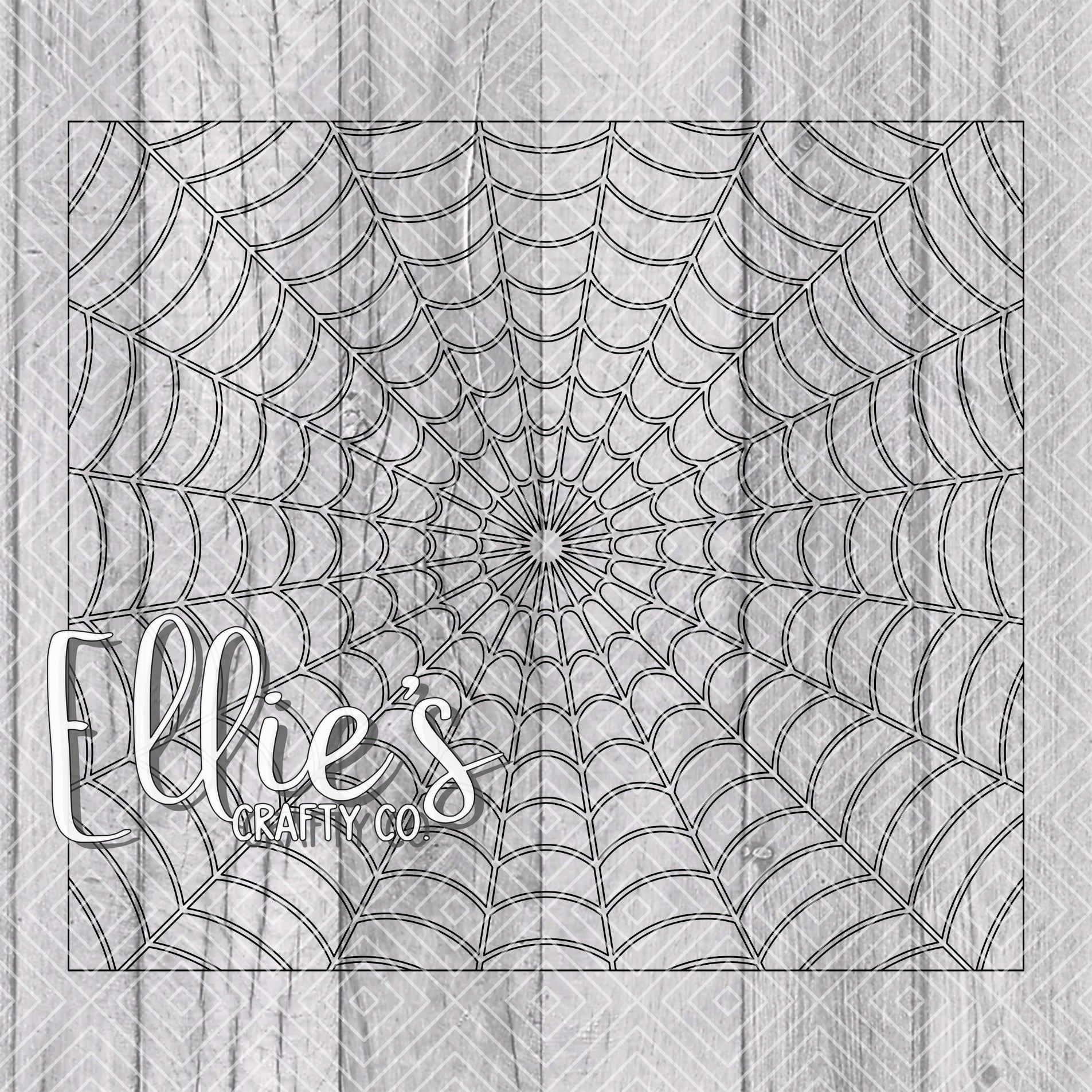 Spider web burst template for oz skinny straight tumblers â