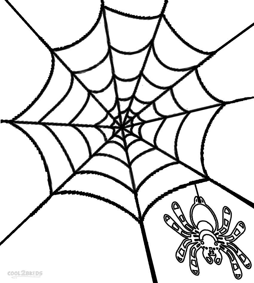 Printable spider web coloring pages for kids coolbkids free halloween coloring pages coloring pages spider web