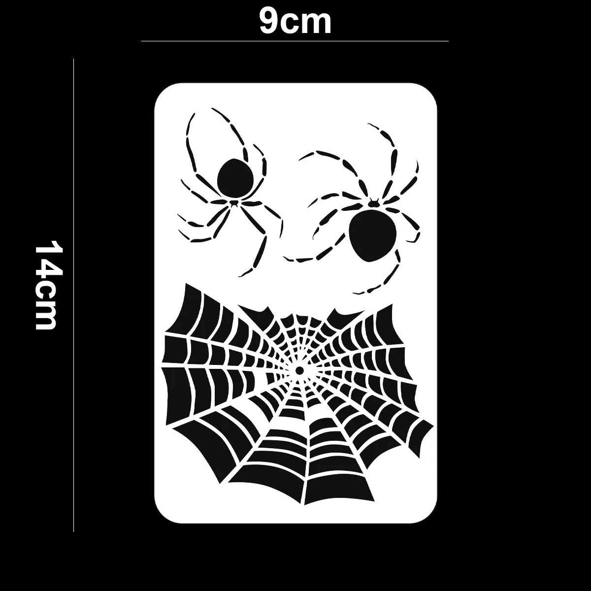 Resuable spider web face paint stencils for boys body paint templates easy use