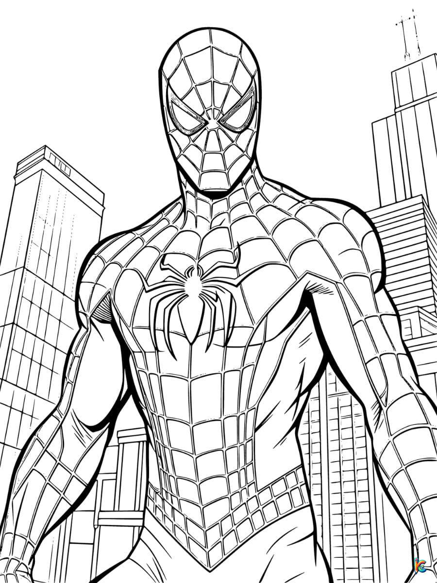 Spiderman coloring pages â