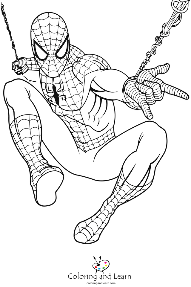 Spiderman coloring pages ucoloringandlearn