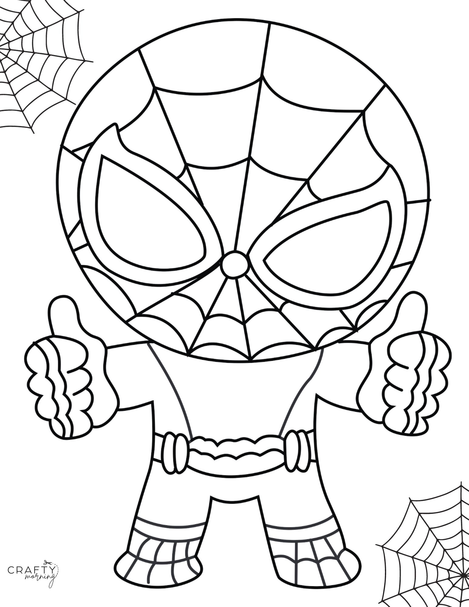 How to draw spiderman for kids