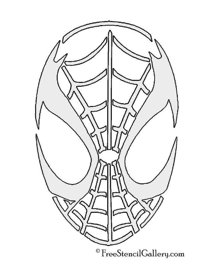 Spiderman mask stencil pumpkin stencil spiderman pumpkin halloween pumpkin carving stencils