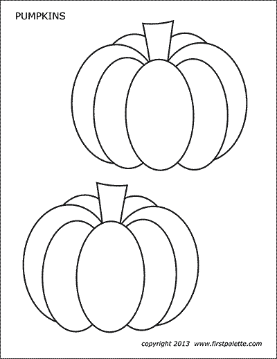 Pumpkins free printable templates coloring pages