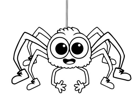 Incy wincy spider coloring page from itsy bitsy spider category select from printable câ spider coloring page halloween coloring halloween coloring pages
