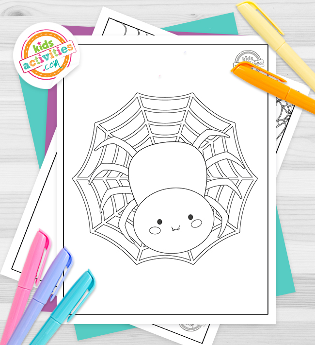 Adorable free spider coloring pages kids activities blog