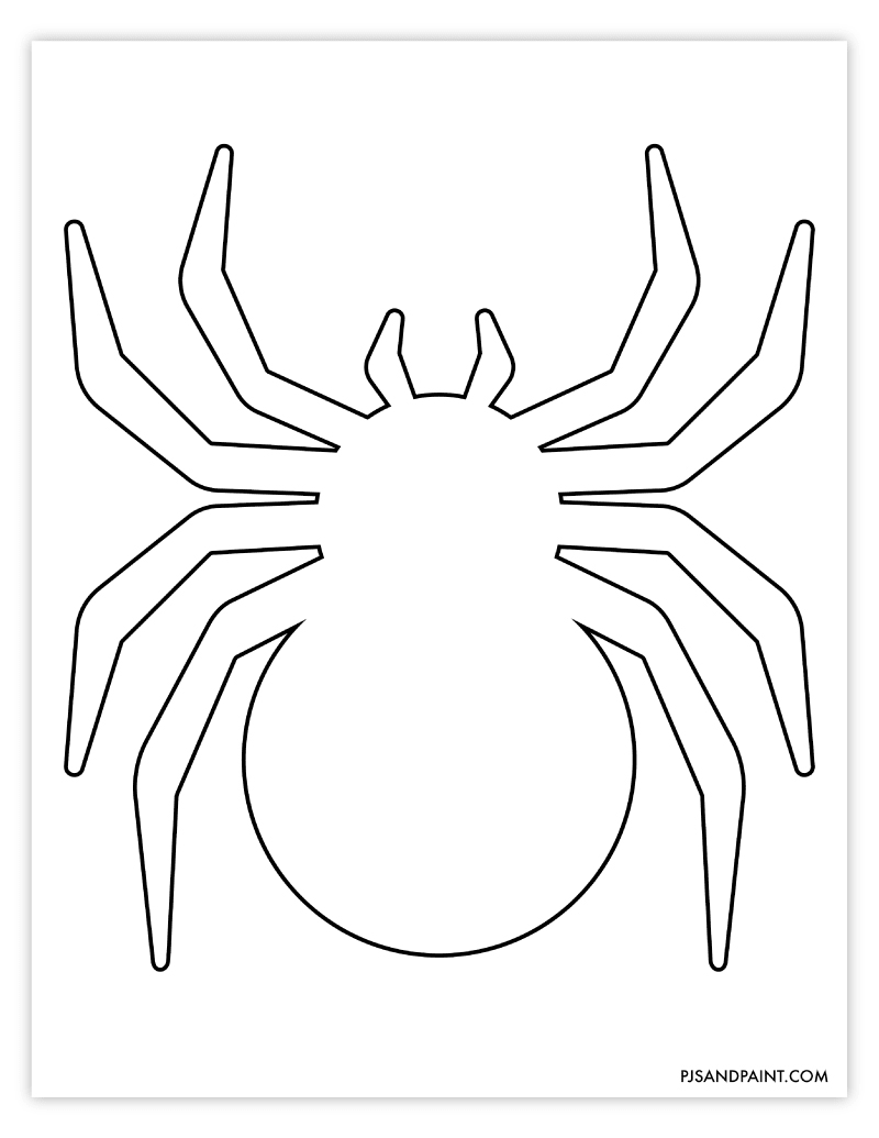 Free printable spider template