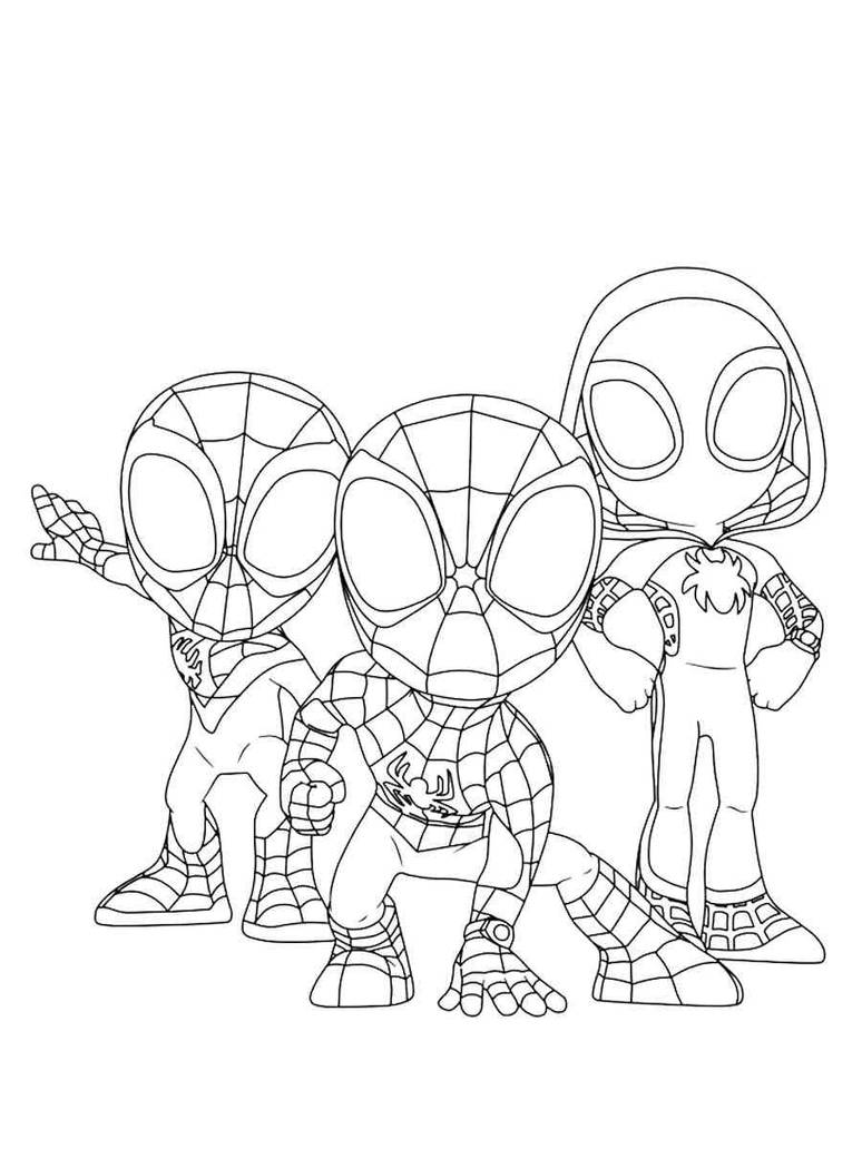 Spidey and his amazing friends coloring pages by coloringpageswk on