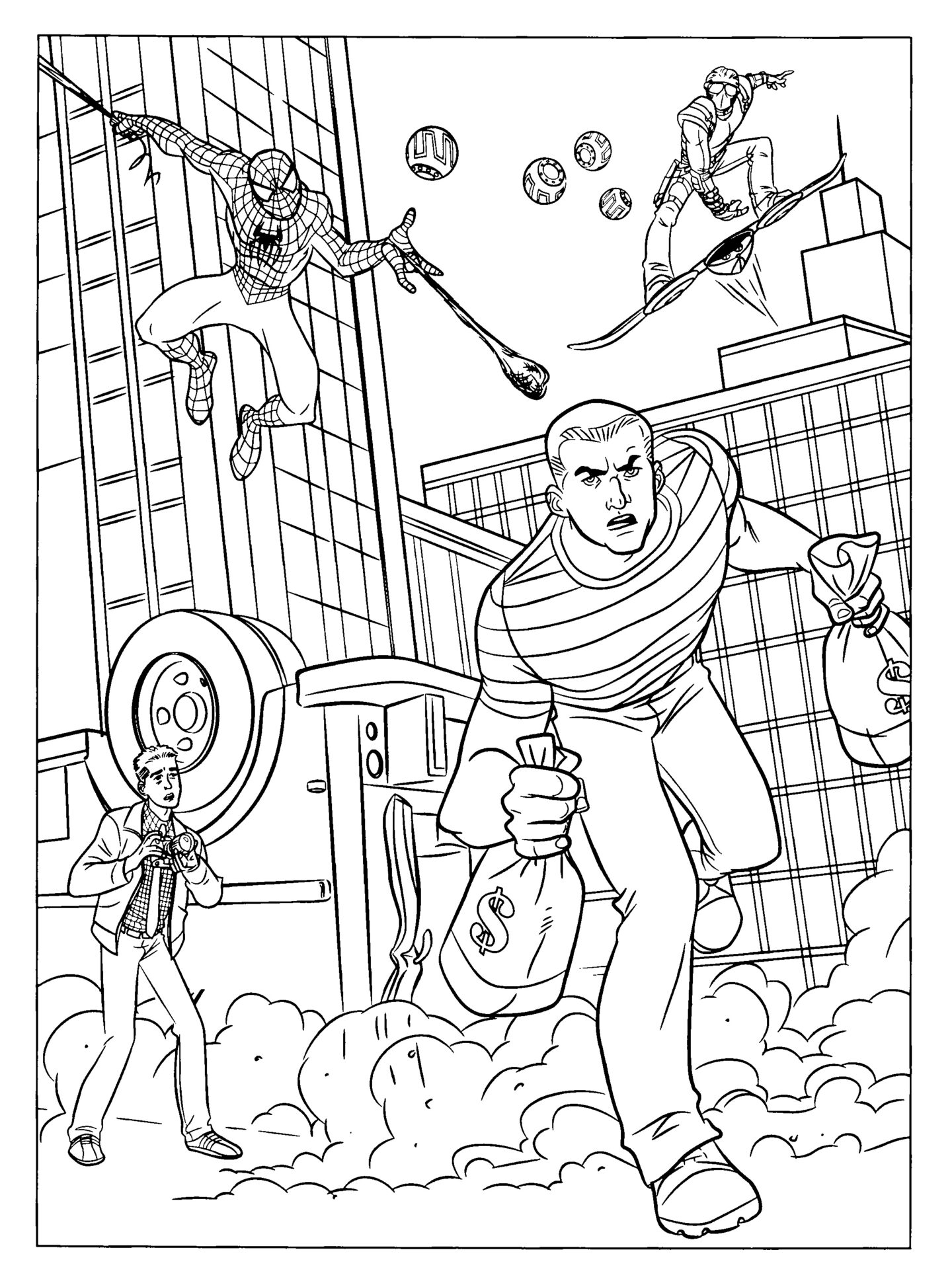 Best spiderman coloring pages
