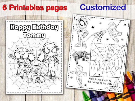 Spidey and his amazig friends coloring pages spidey and his amazig friends birthday coloring book ghost spider coloring pages