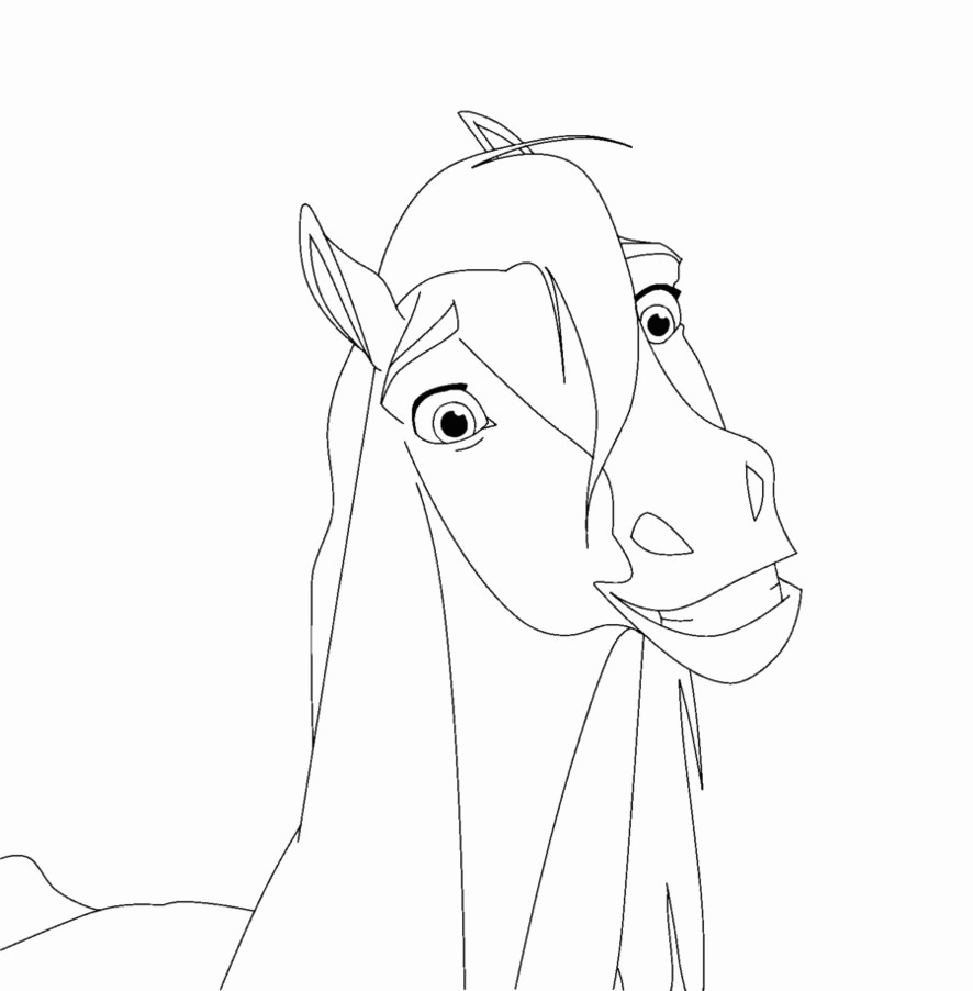 Spirit riding free coloring pages