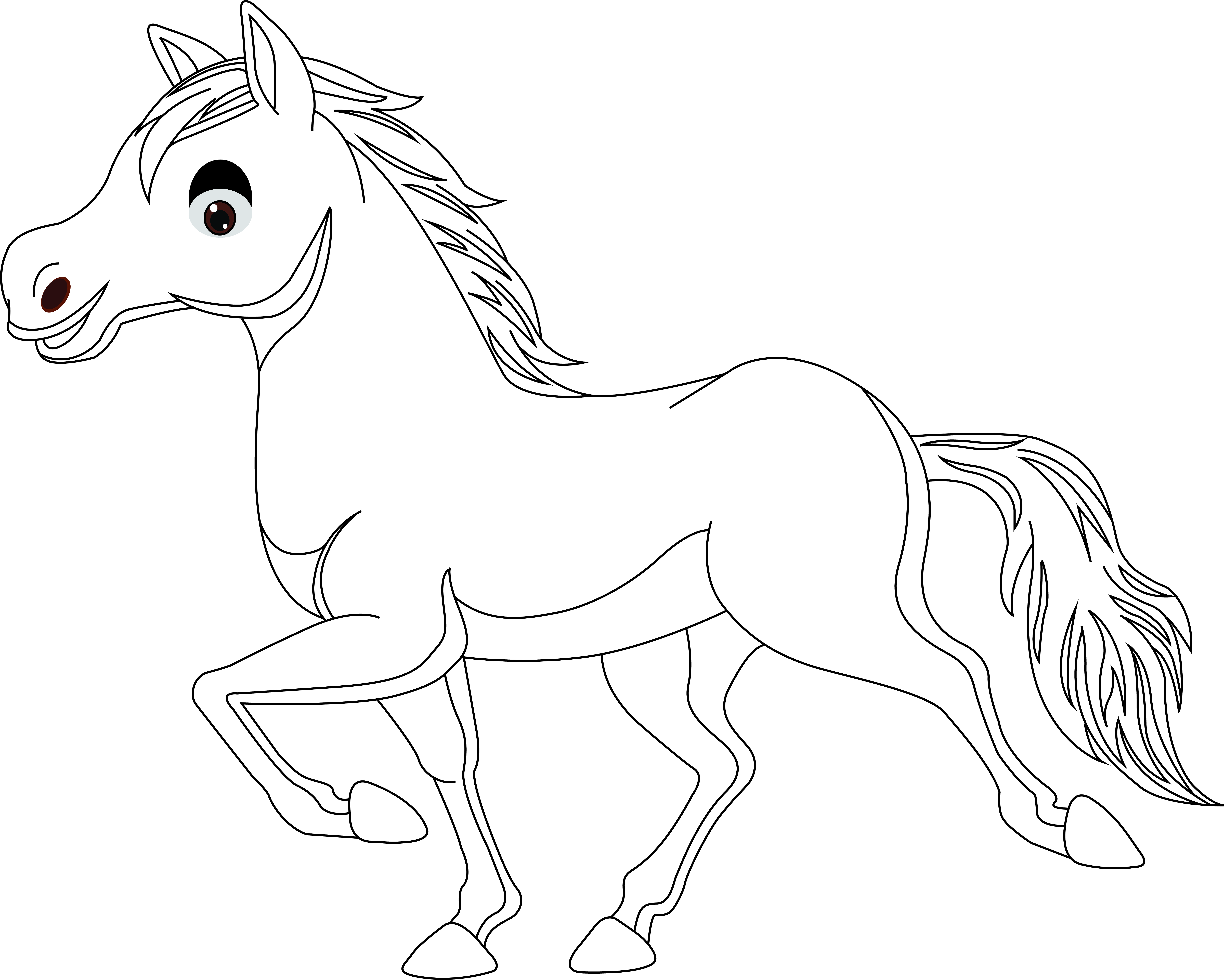 Filehorse coloring pagejpg