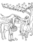 Spirit stallion of the cimarron coloring pages free coloring pages