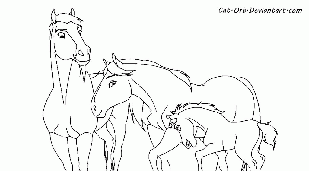 Coloring spirit stallion of the cimarron