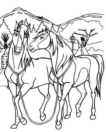 Spirit and rain coloring pages zoom spirit rain x horse coloring pages spirit and rain spirit drawing