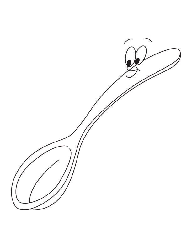 Spoon coloring page download free spoon coloring page for kids best coloring pages