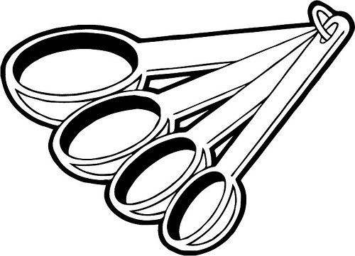 Measuring spoons clip art measuring spoons coloring pages