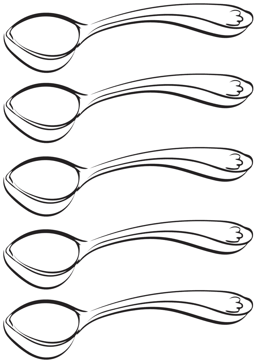 Spoon coloring pages coloring pages to download and print