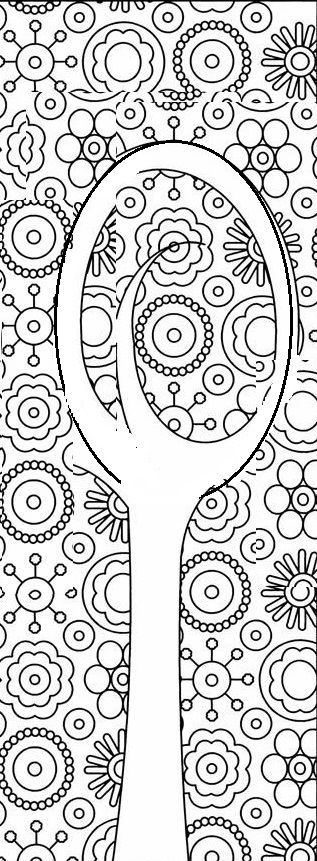 Spoon to color adult coloring pages coloring pages adult coloring