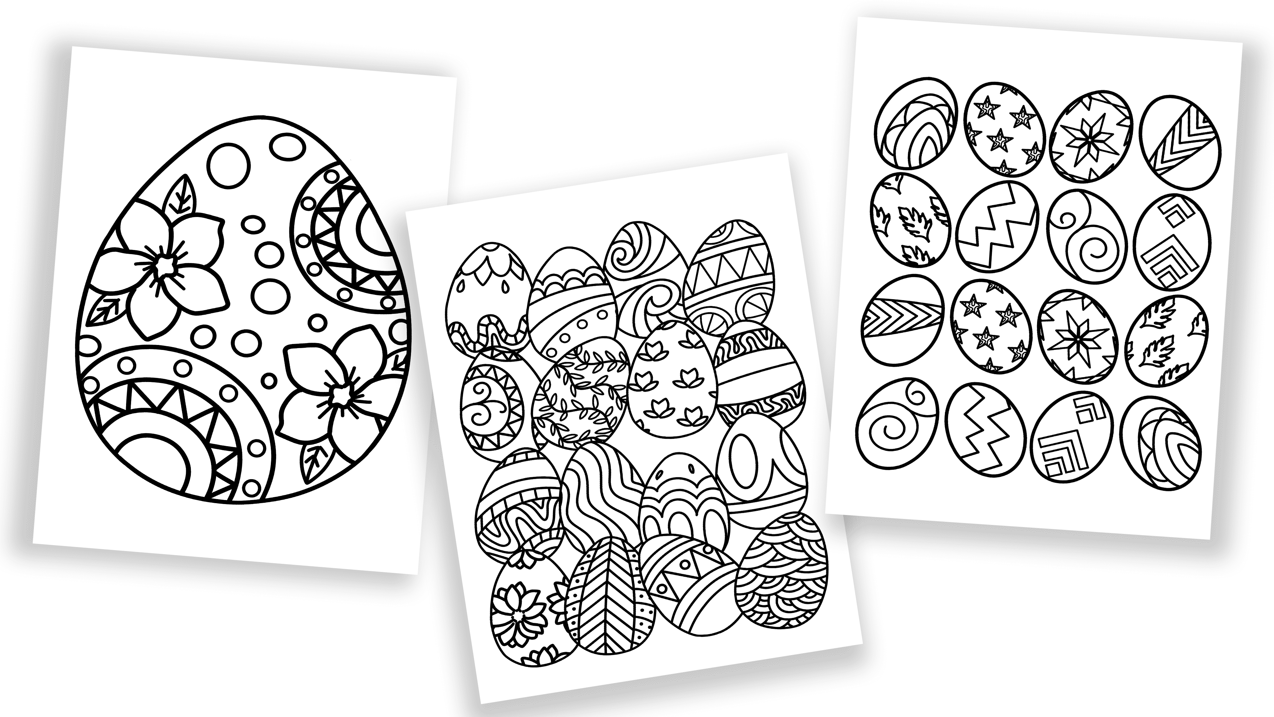 Free spring color by number printables