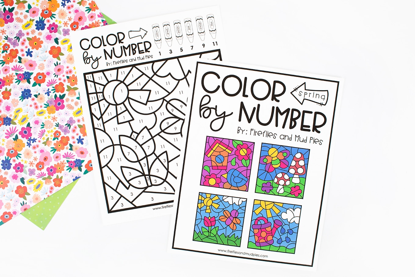 Spring coloring by number