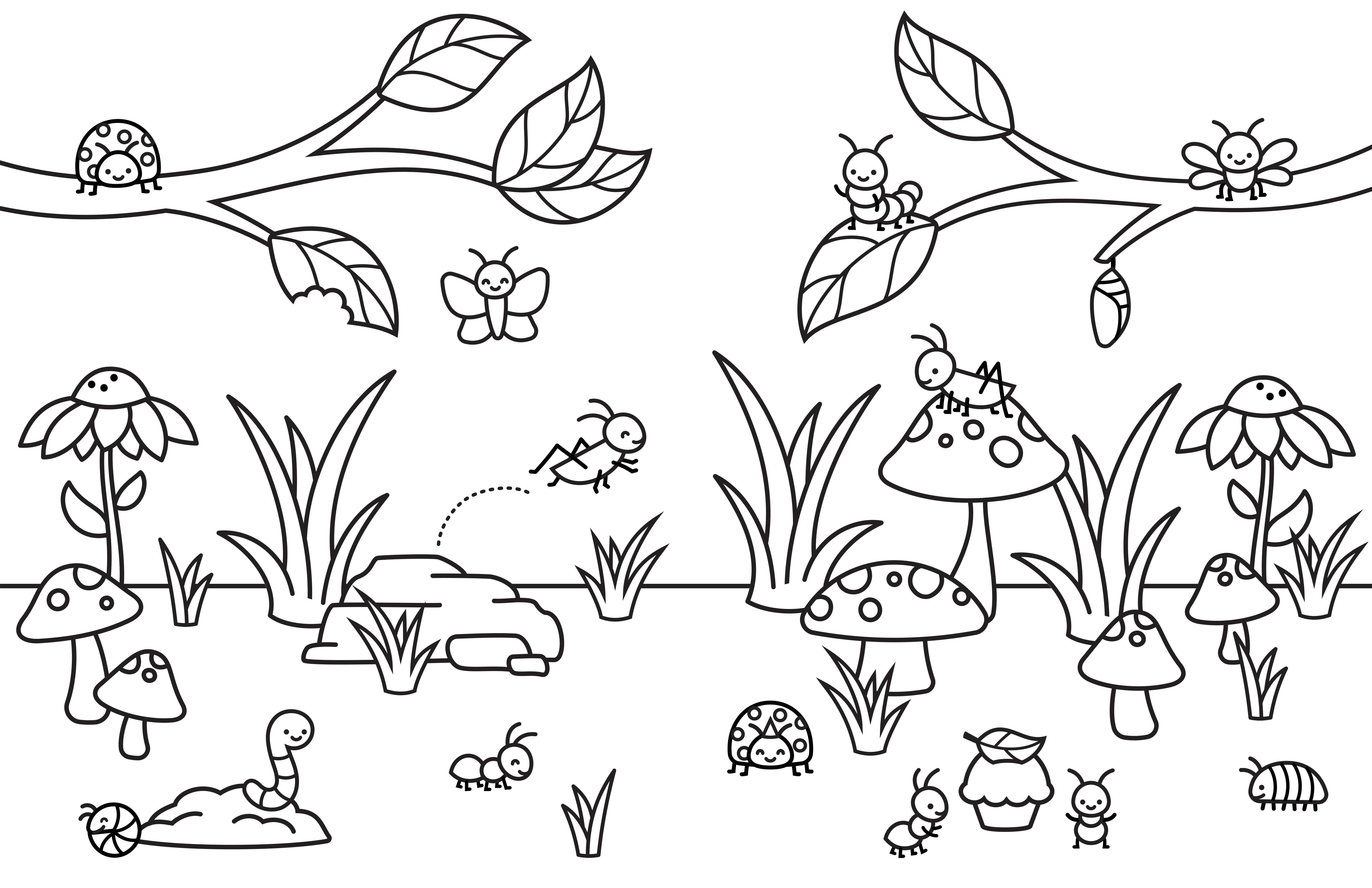 Spring coloring book lawn fawn