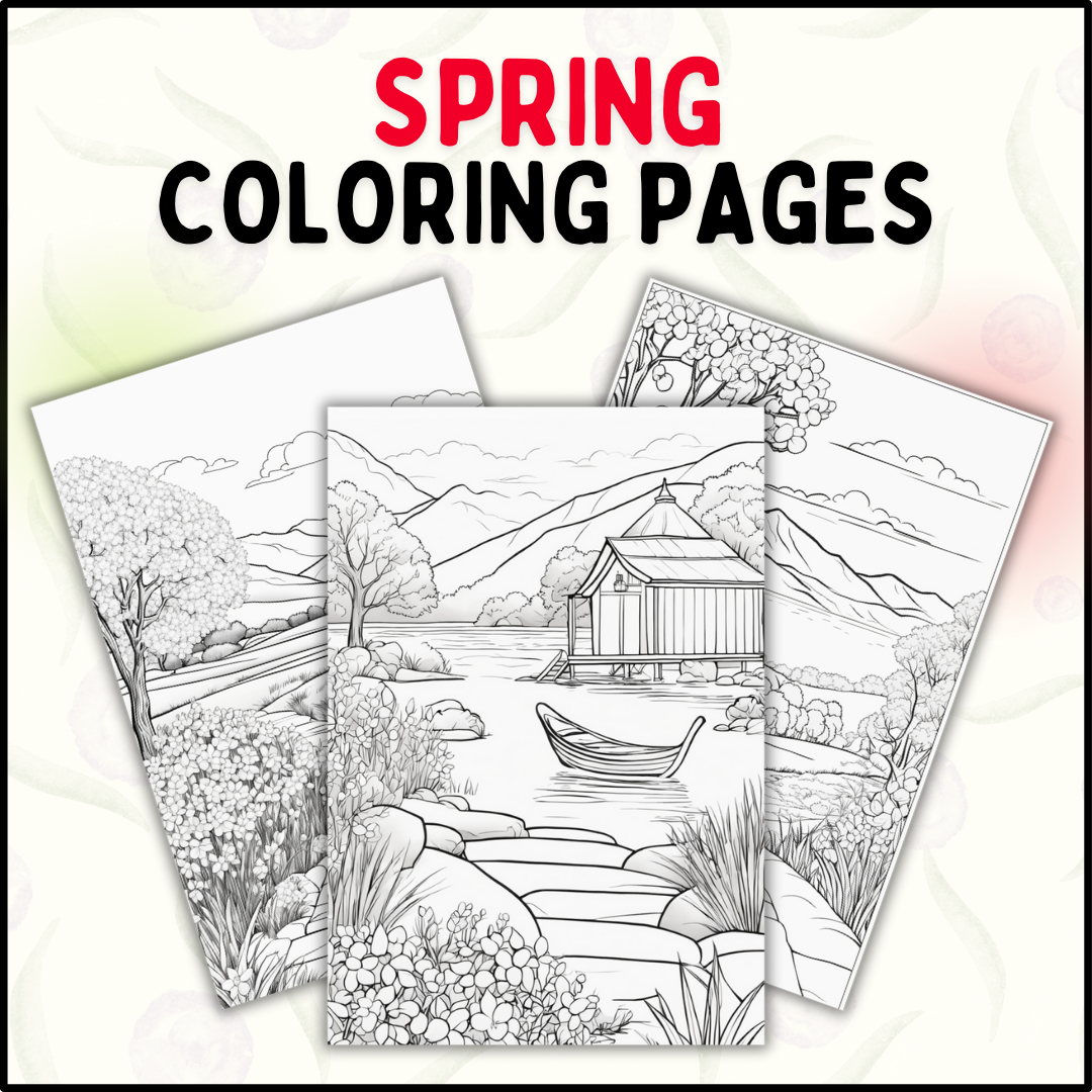 Spring coloring pages printable coloring pages for spring holidays and events made by teachers