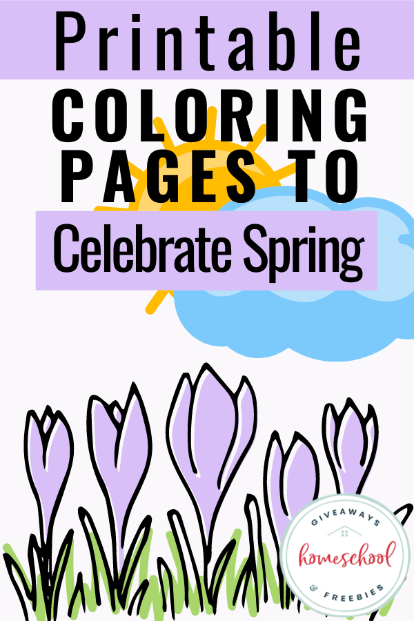 Spring coloring pages free homeschool deals