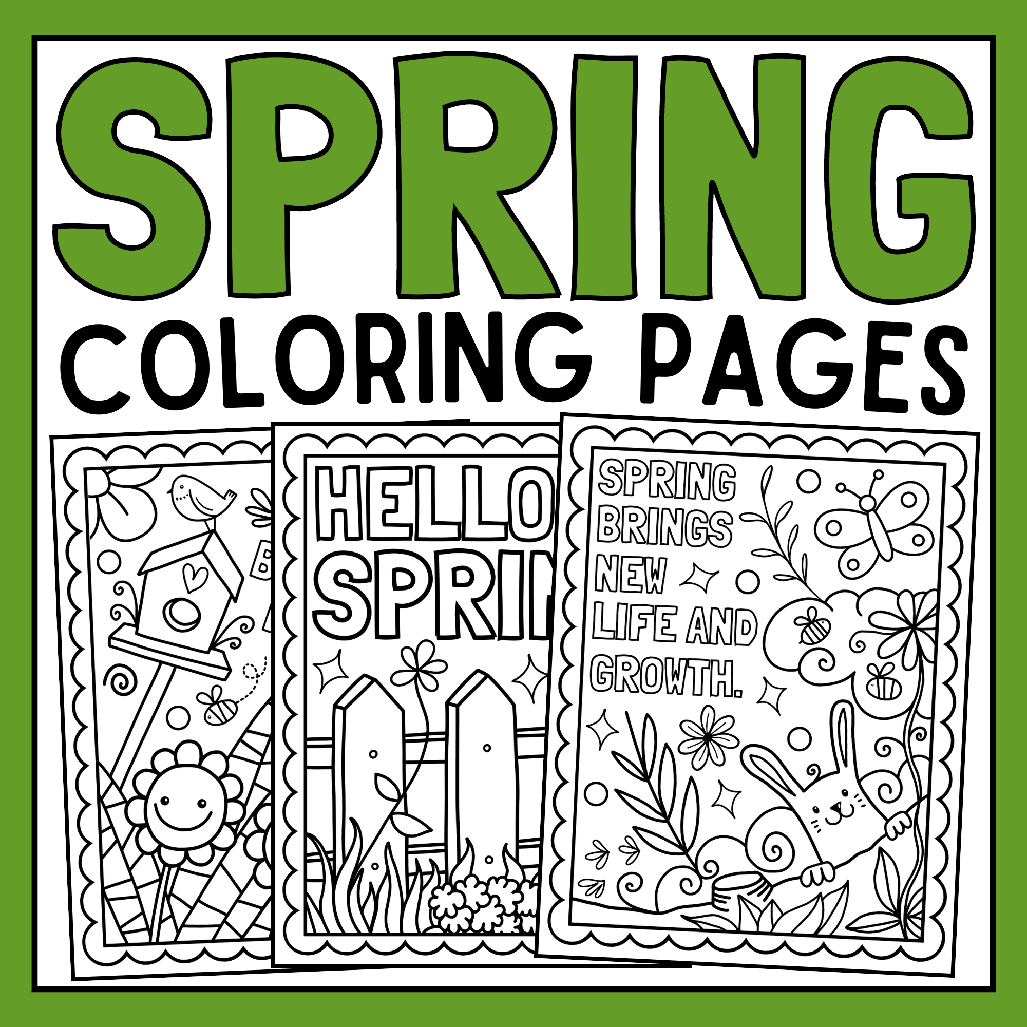 Spring coloring pages spring coloring sheets spring break coloring pages made by teachers