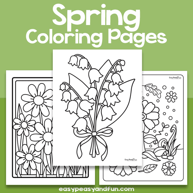 Spring coloring pages â easy peasy and fun hip