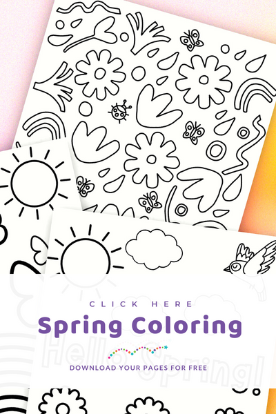 Spring coloring pages free printable