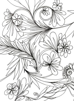 Spring flowers coloring sheet by davincis workshop tpt