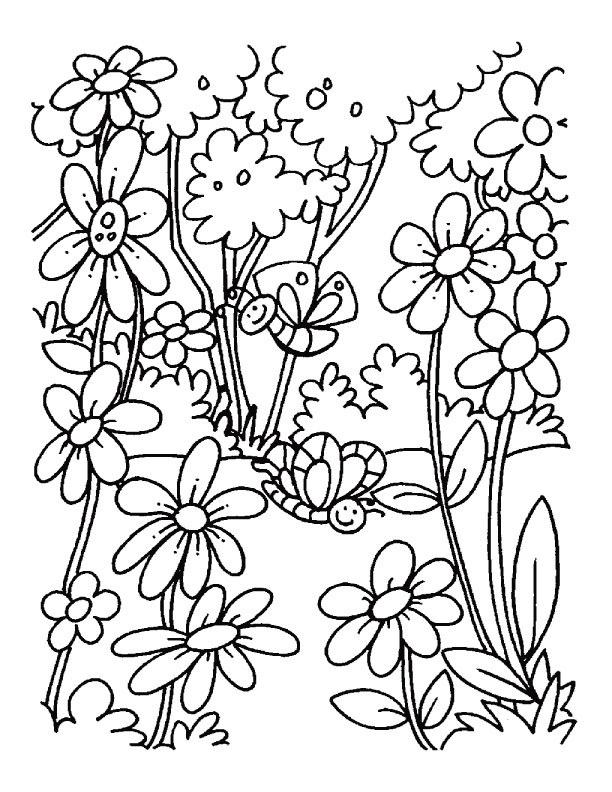 A blooming field of flowers coloring pages download free a blooming field of flowers coloring pages for kids best coloring pages