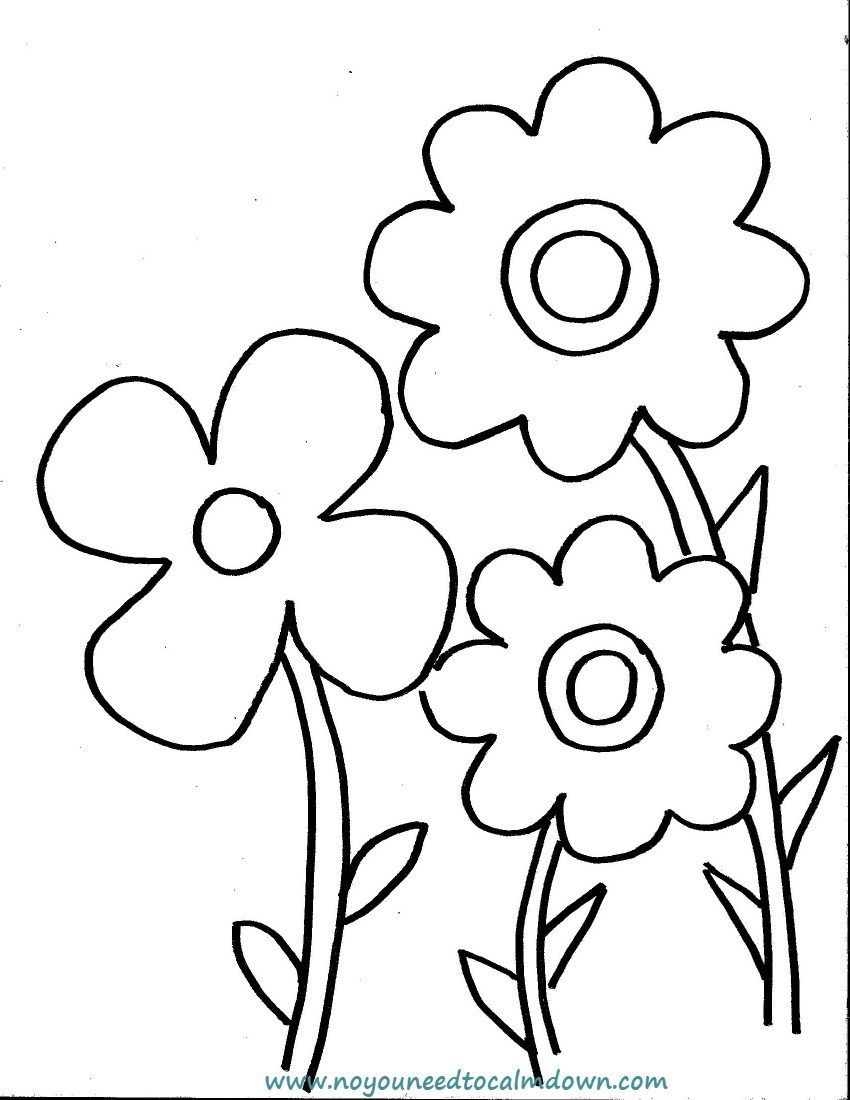 Spring flowers coloring page flower coloring pages spring coloring pages free coloring pages