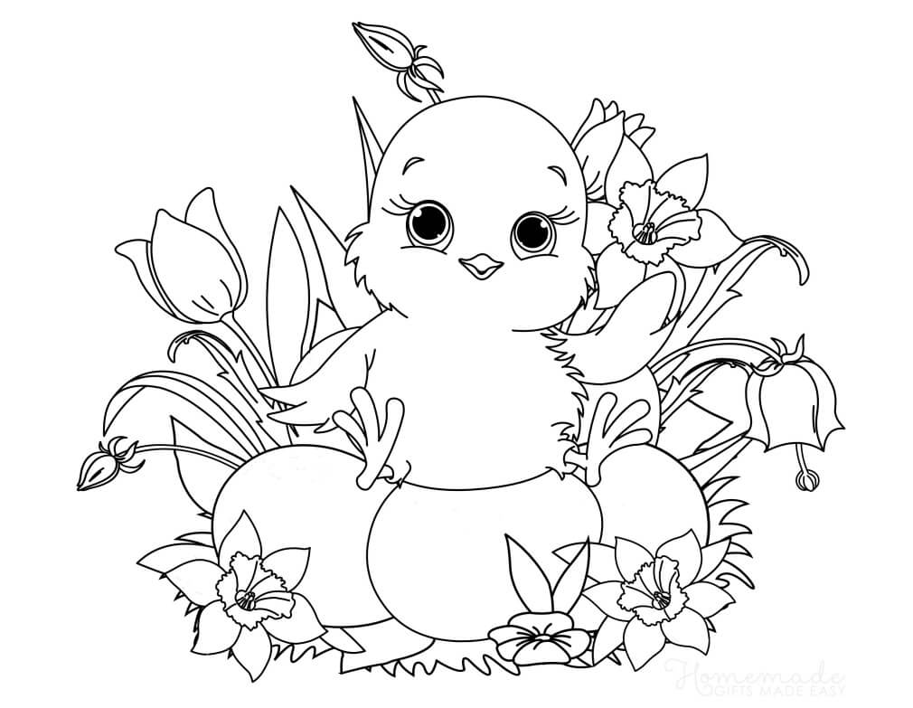 Printable spring coloring pages for adults kids