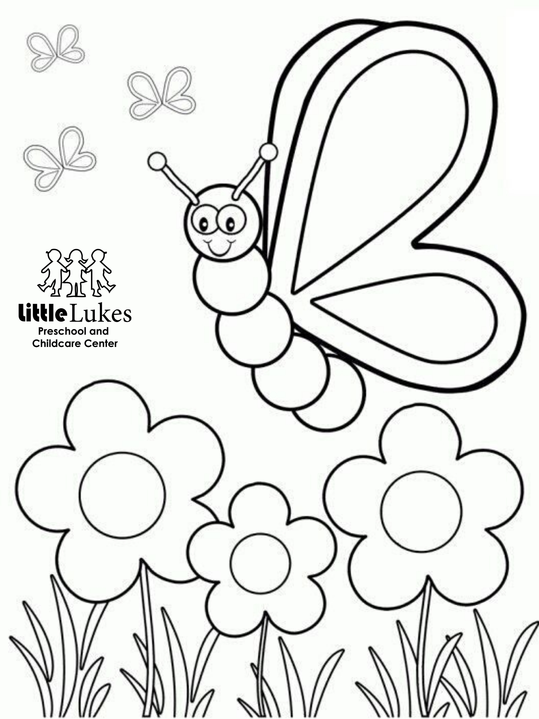 Free spring coloring pages little lukes preschool and childcare center