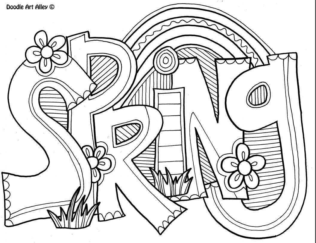 Places to find free printable spring coloring pages