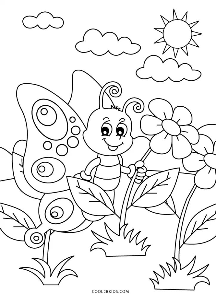 Free printable spring coloring pages for kids free kids coloring pages spring coloring pages coloring pictures for kids