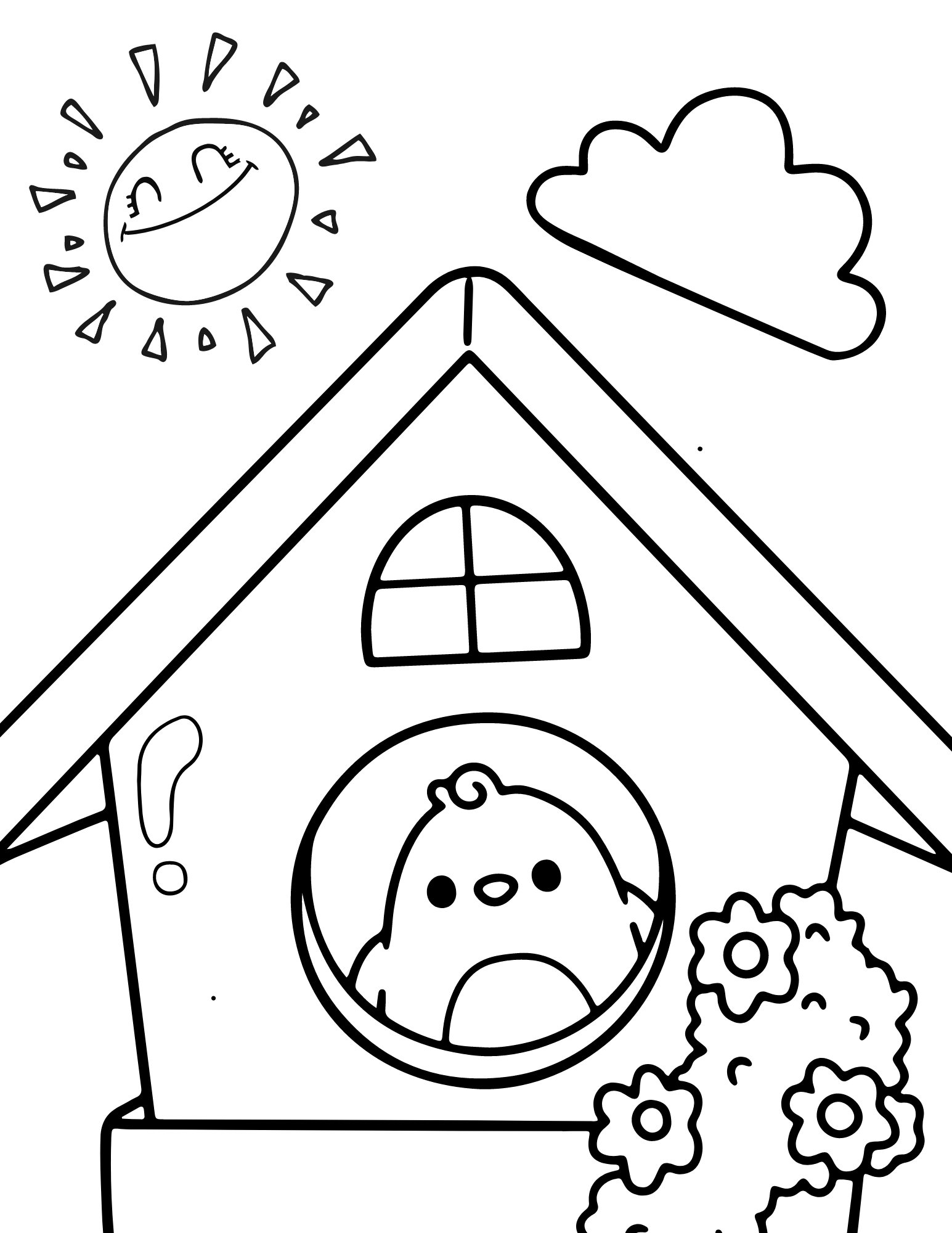 Cute spring coloring pages for kids and adults