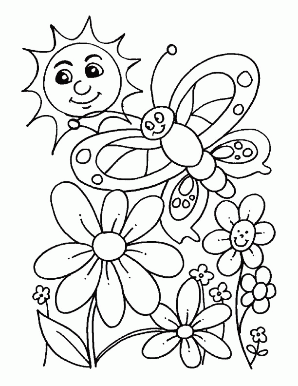Coloring pages spring picture coloring pages