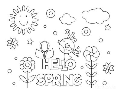 Free printable spring coloring pages for kids adults spring coloring pages spring coloring sheets coloring pages